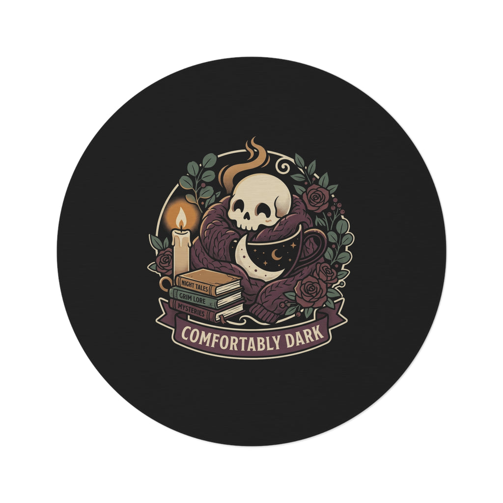 Comfortably Dark Round Rug