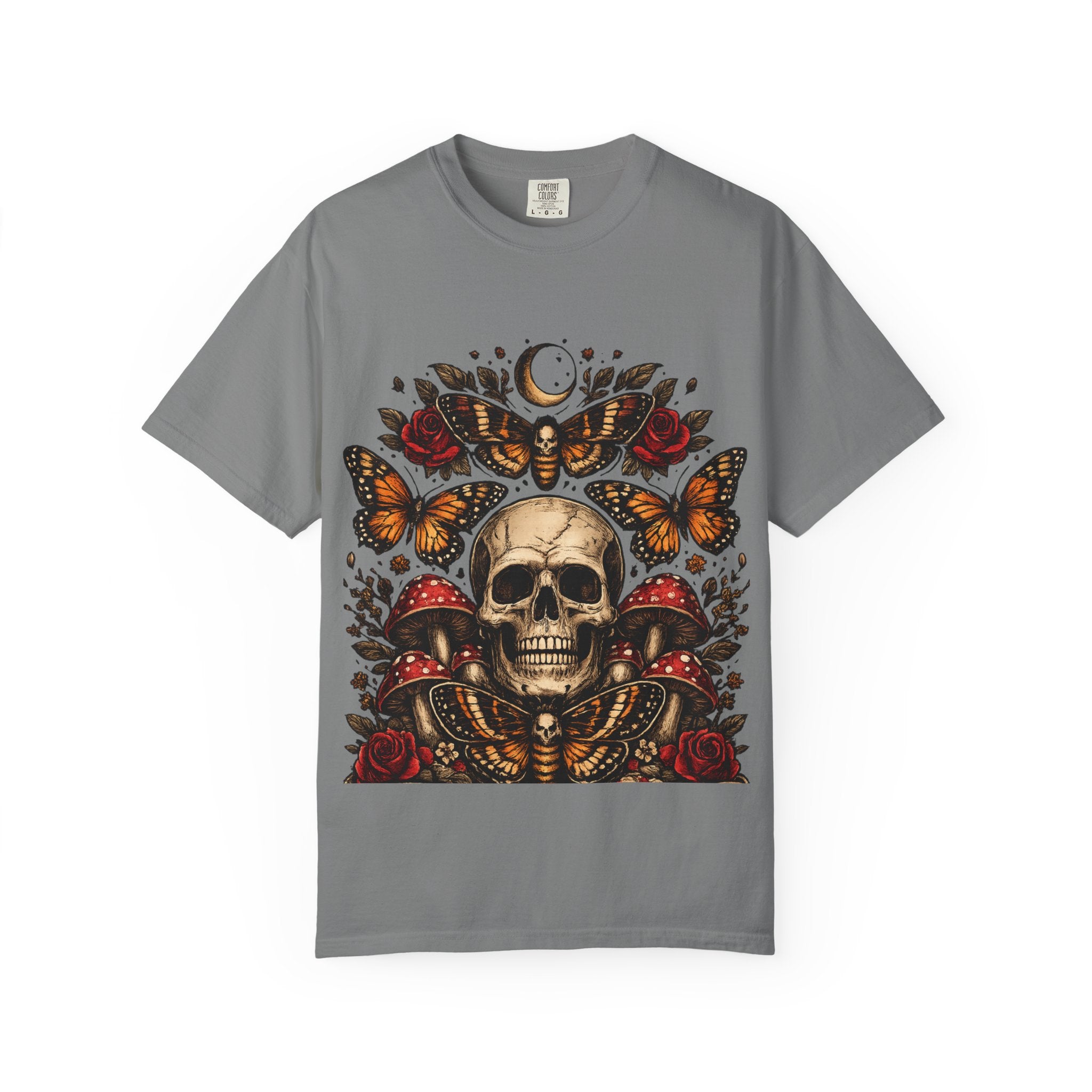 Midnight Bloom Skull Tee