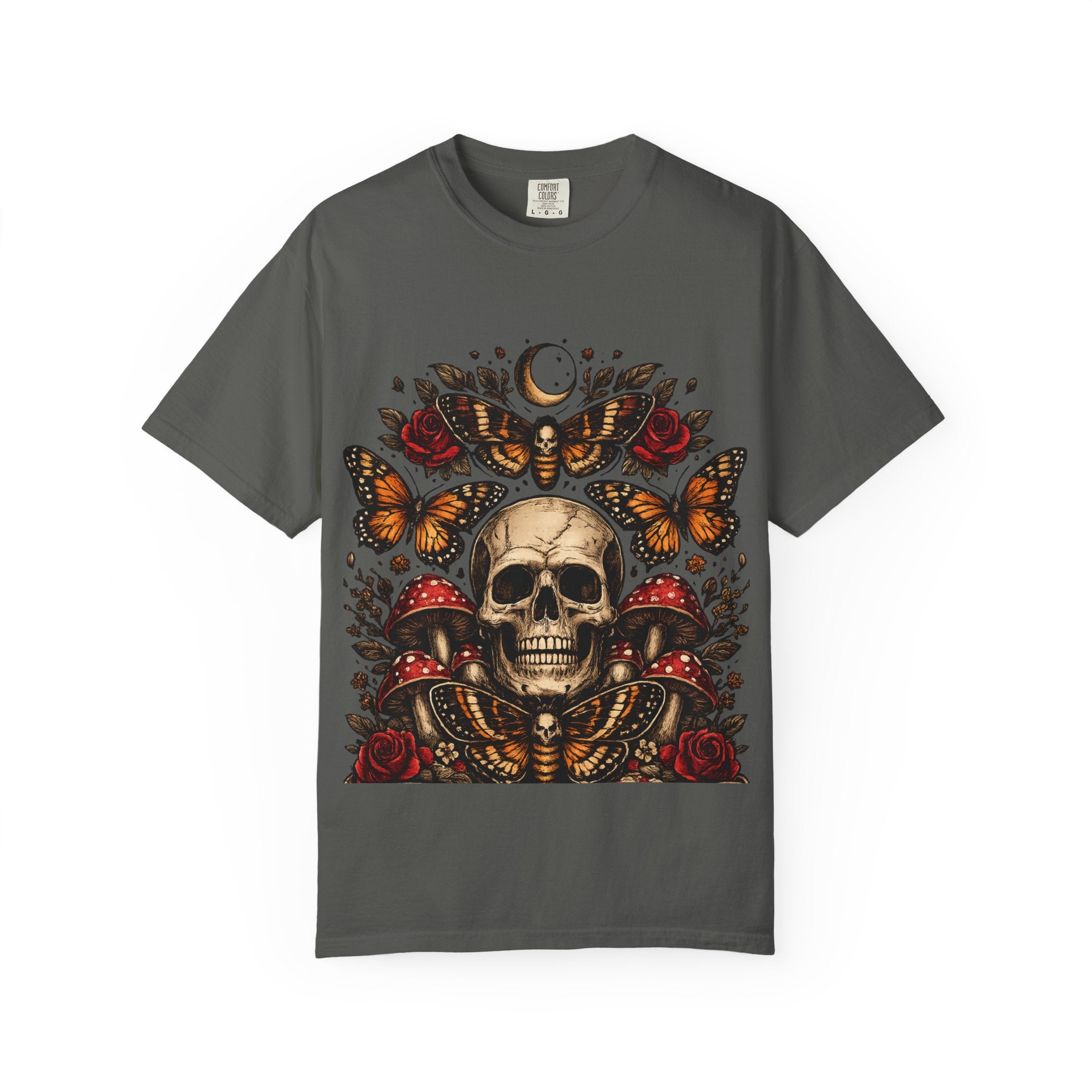 Midnight Bloom Skull Tee
