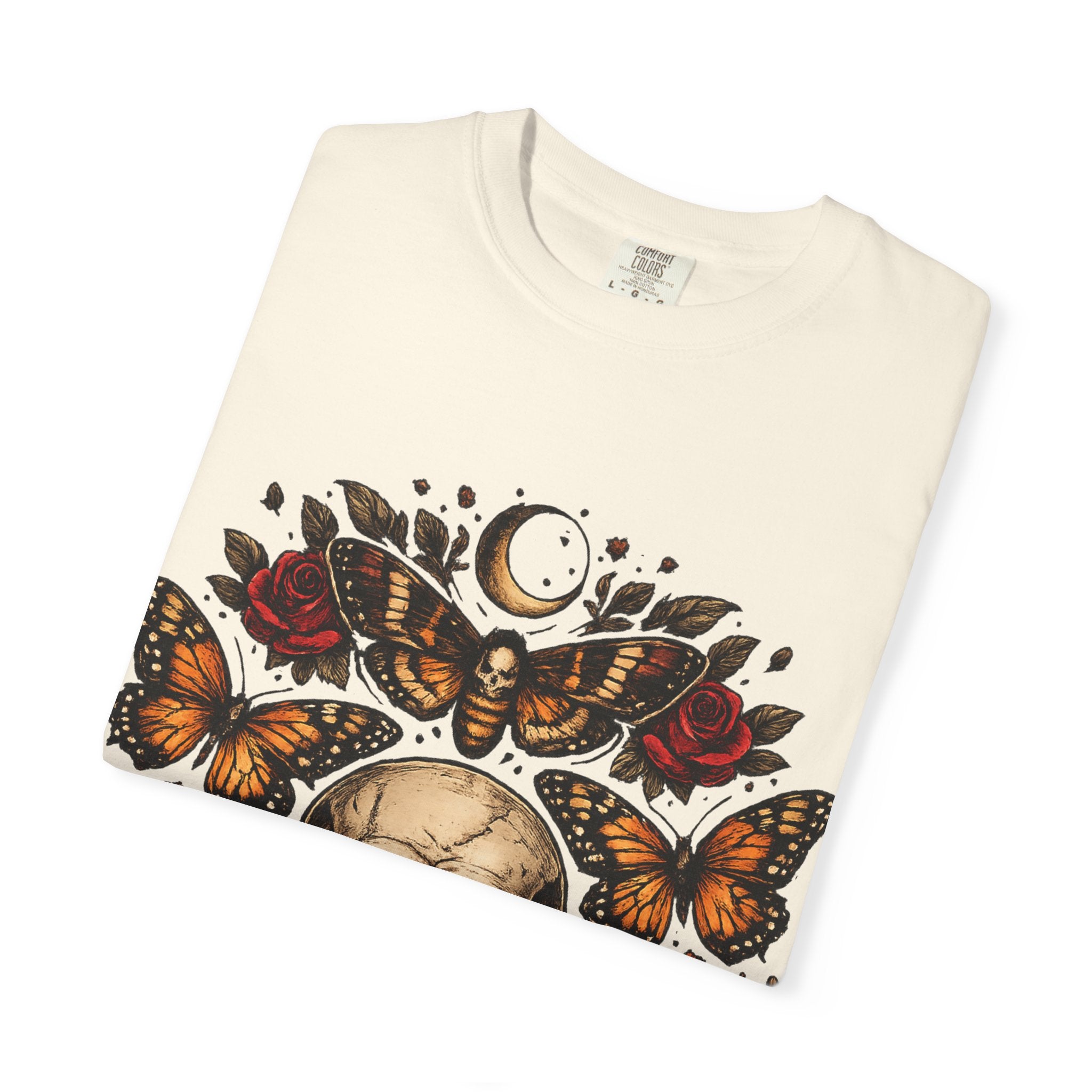 Midnight Bloom Skull Tee