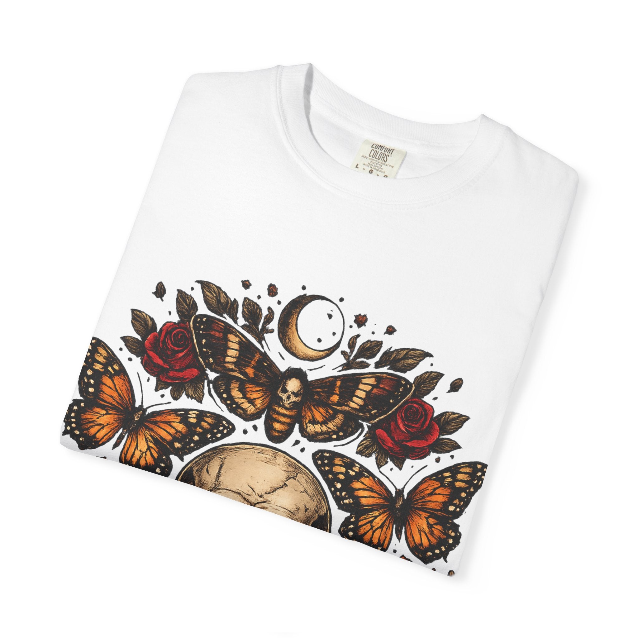 Midnight Bloom Skull Tee