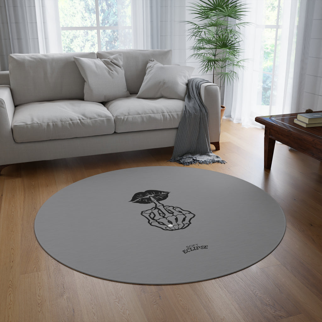 Soft Eclipse No Words Round Rug