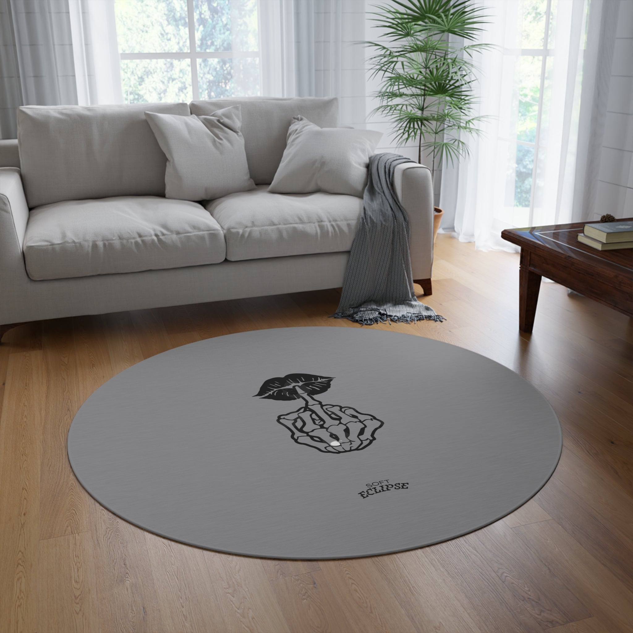 Soft Eclipse No Words Round Rug