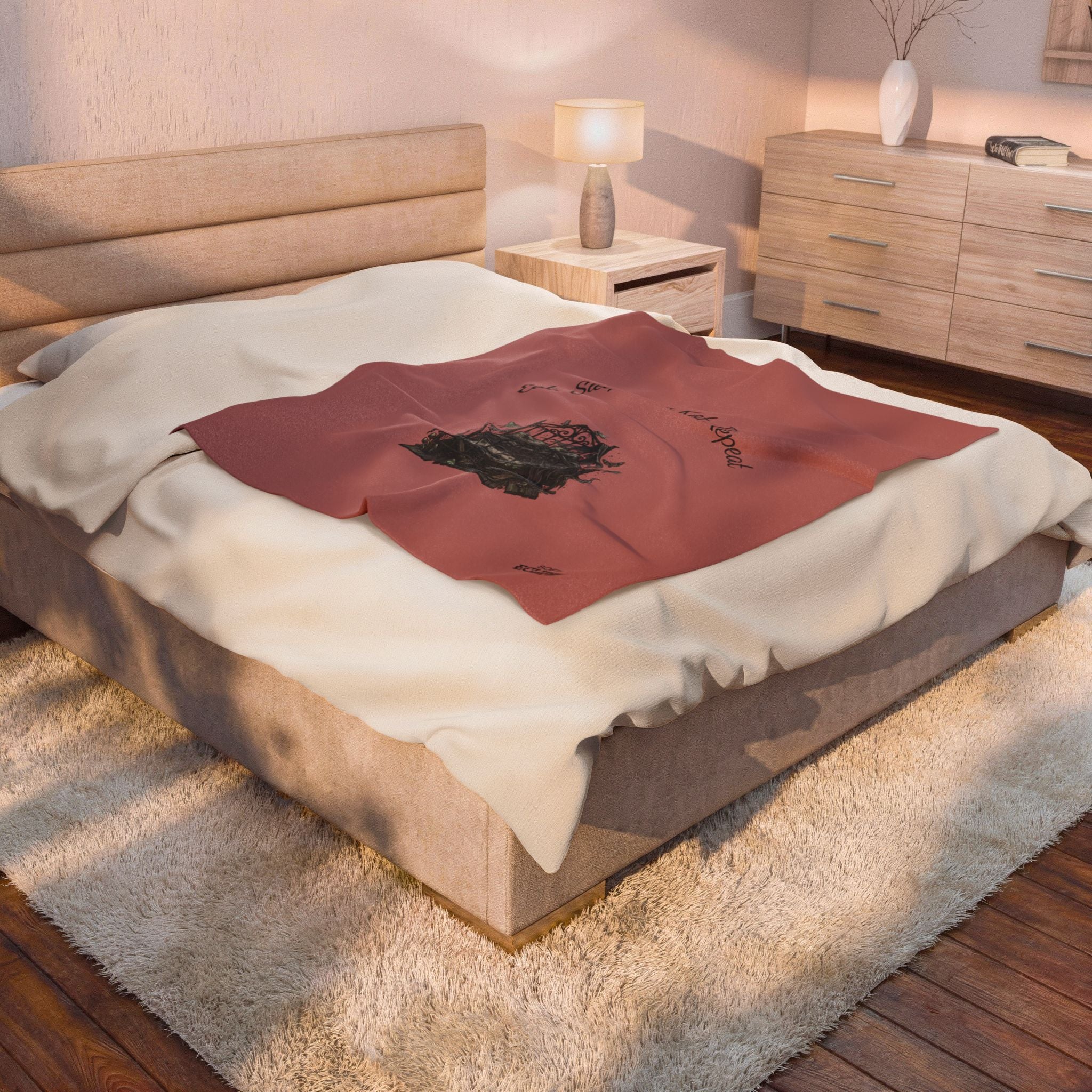 Eat. Sleep. Bed Rot. Repeat. Blanket