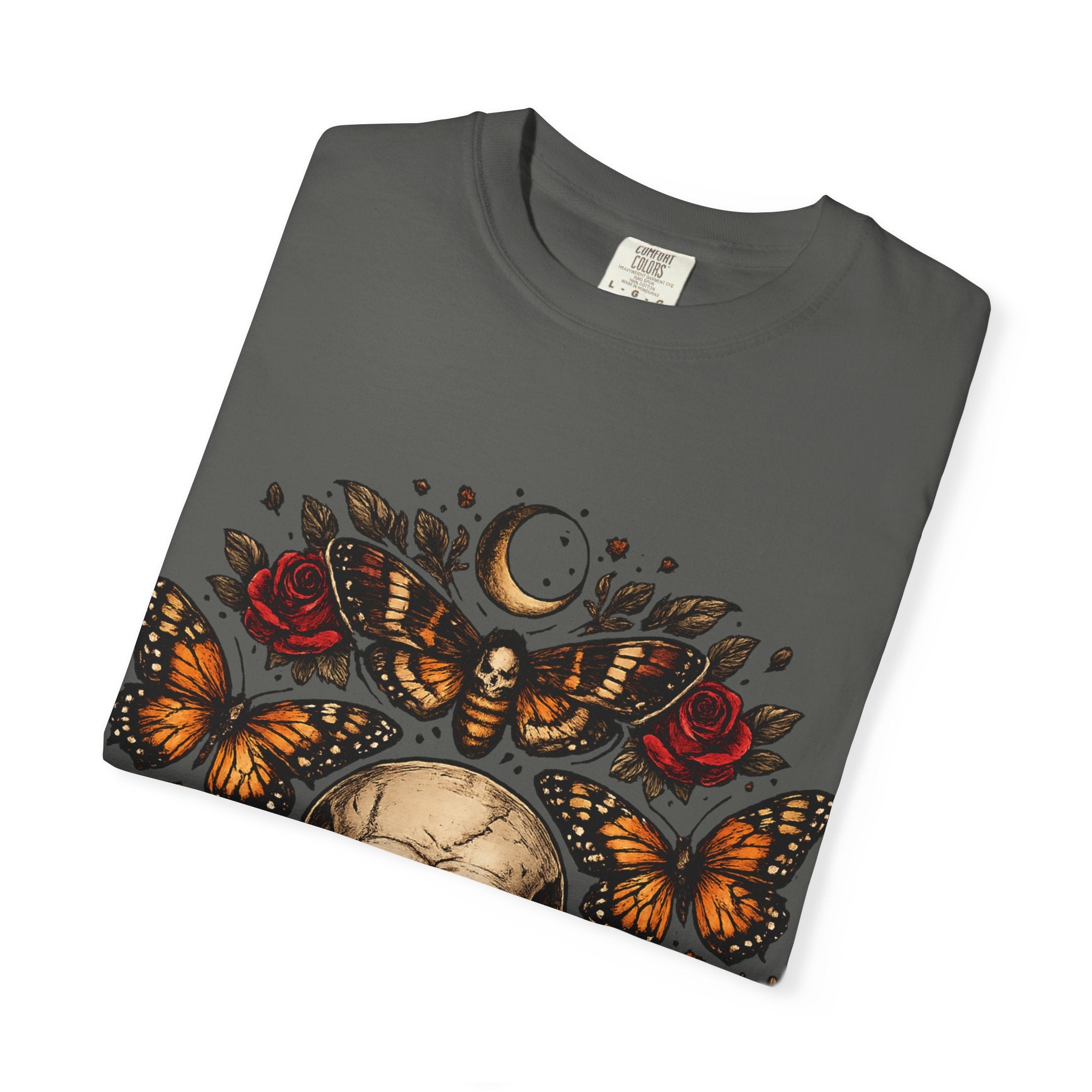 Midnight Bloom Skull Tee