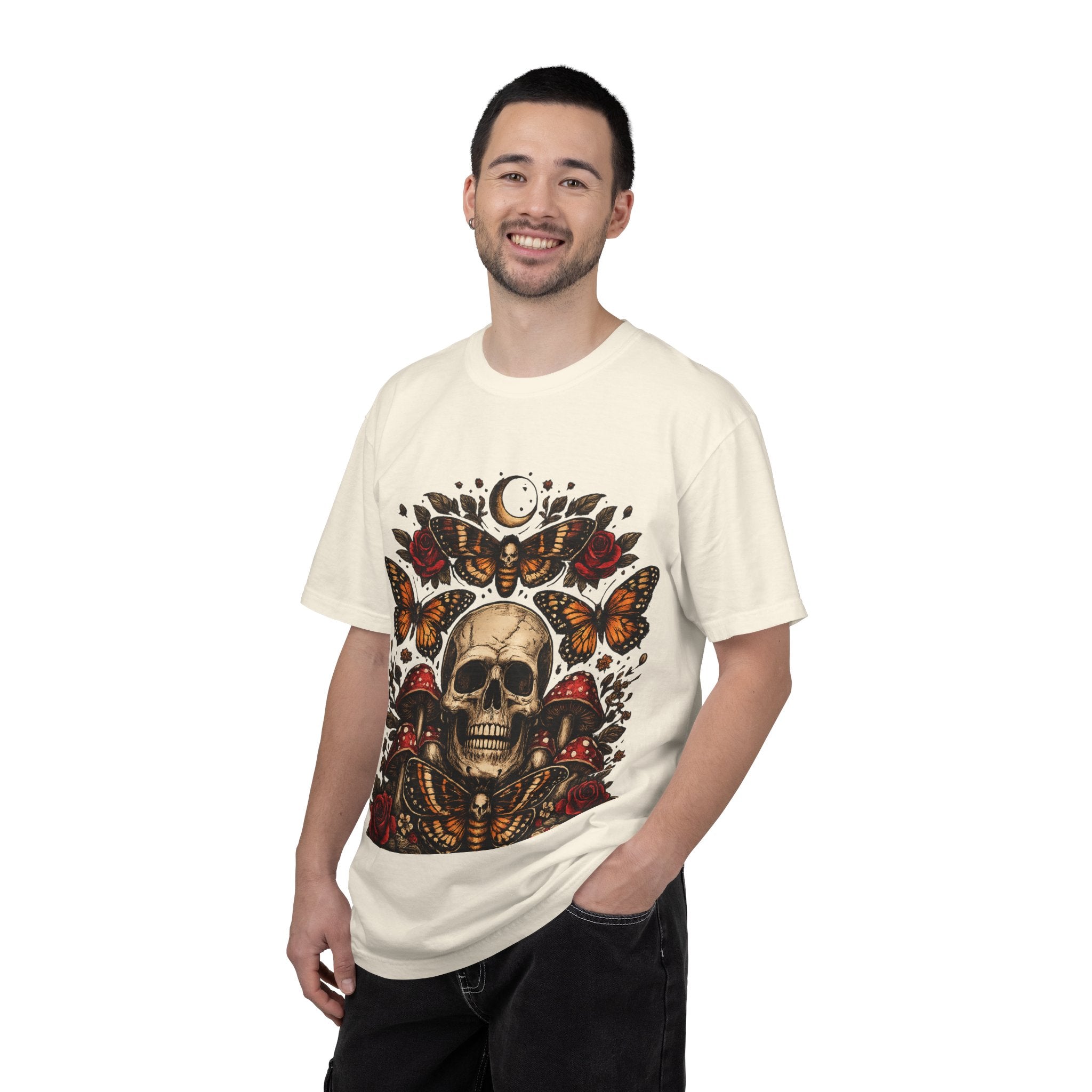 Midnight Bloom Skull Tee