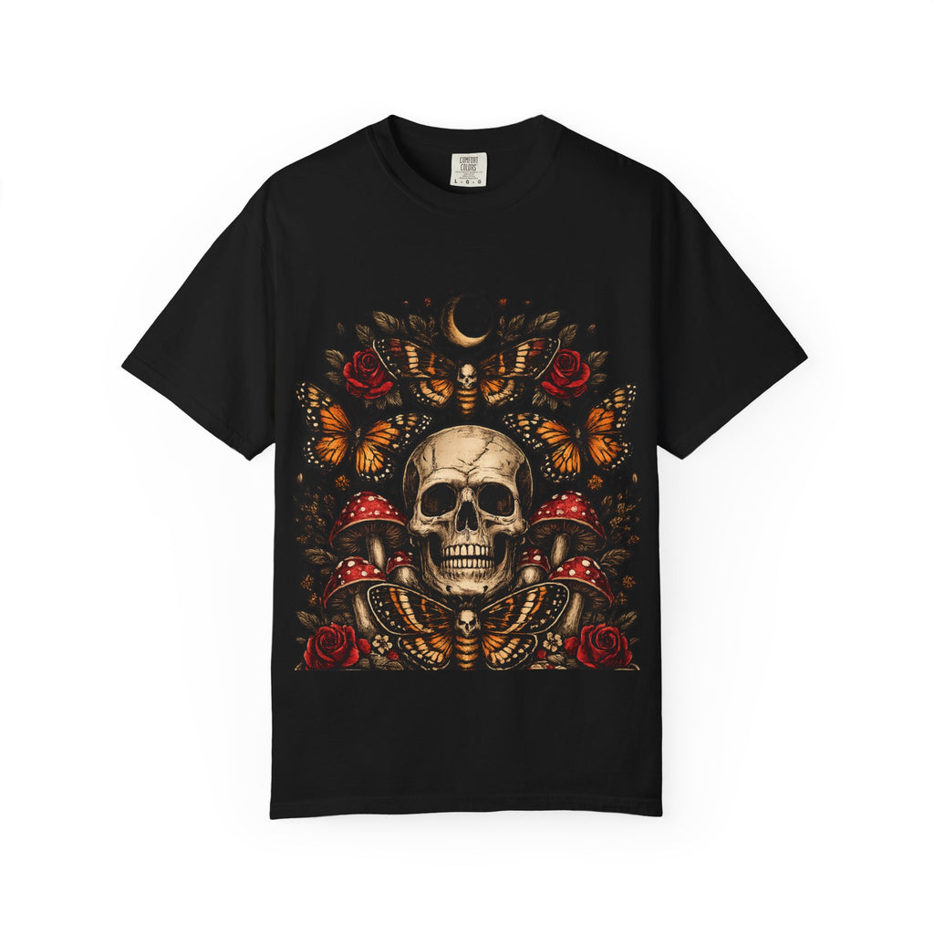 Midnight Bloom Skull Tee