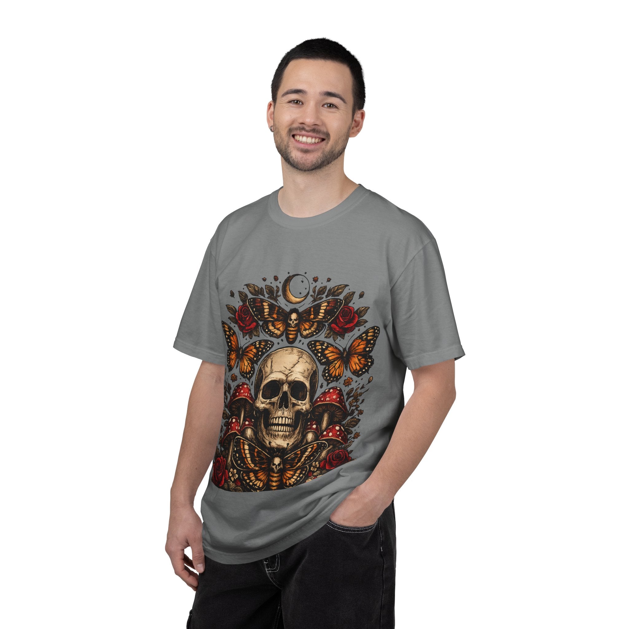 Midnight Bloom Skull Tee